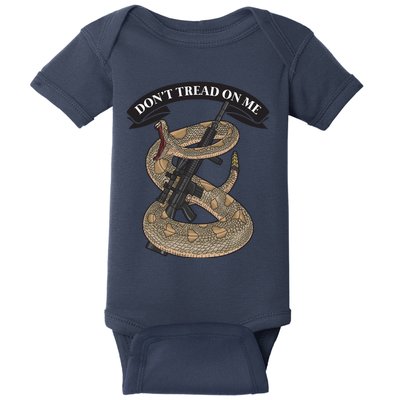 Second Amendment Anti Biden Don't Tread On Me Conservative 29 Baby Bodysuit