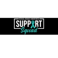 Sexual Assault Awareness Support Squad I Wear Teal Ribbon Bumper Sticker