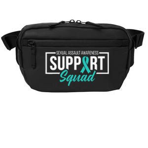 Sexual Assault Awareness Support Squad I Wear Teal Ribbon Crossbody Pack