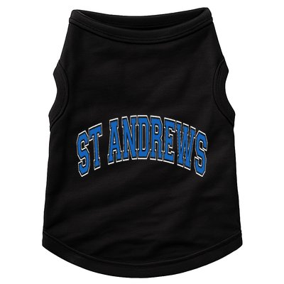 St Andrews Arched Blue Text Doggie Tank