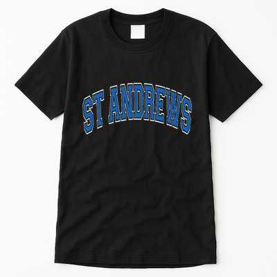 St Andrews Arched Blue Text Tall T-Shirt
