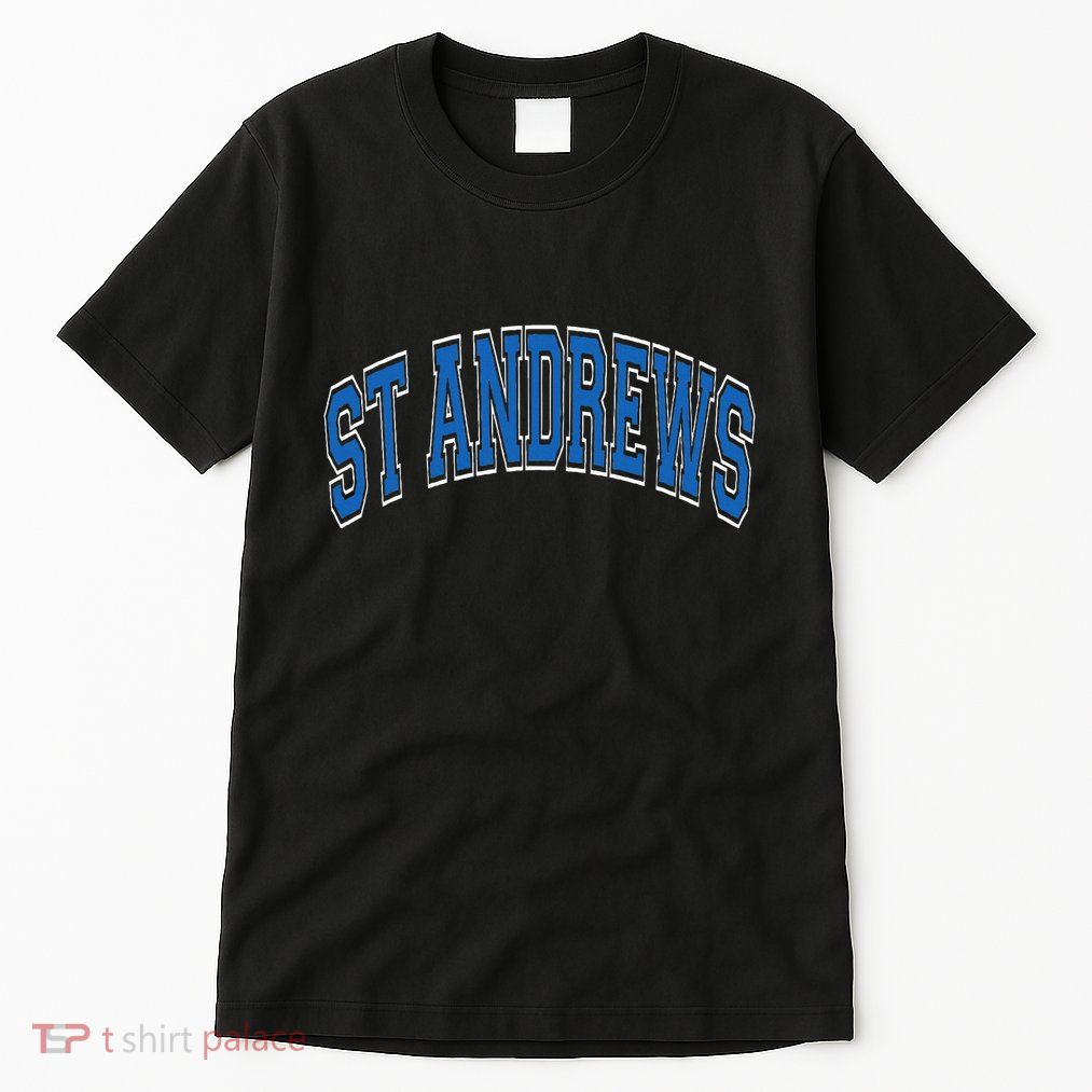 St Andrews Arched Blue Text Tall T-Shirt