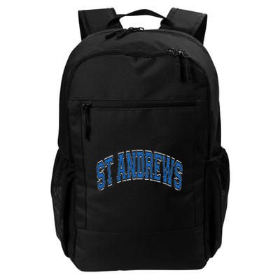 St Andrews Arched Blue Text Daily Commute Backpack