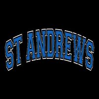 St Andrews Arched Blue Text Backpack