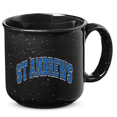 St Andrews Arched Blue Text 15oz Campfire Ceramic Mug