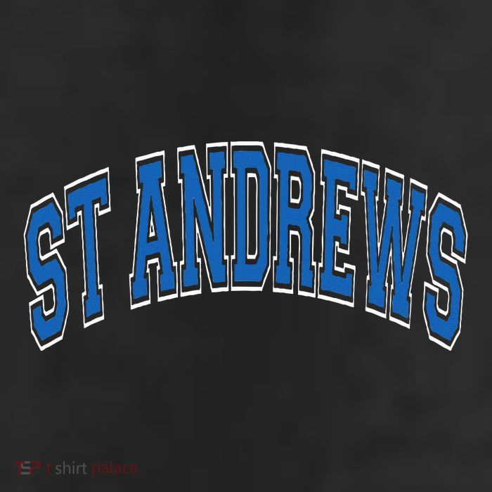 St Andrews Arched Blue Text 25L Jumbo Tote