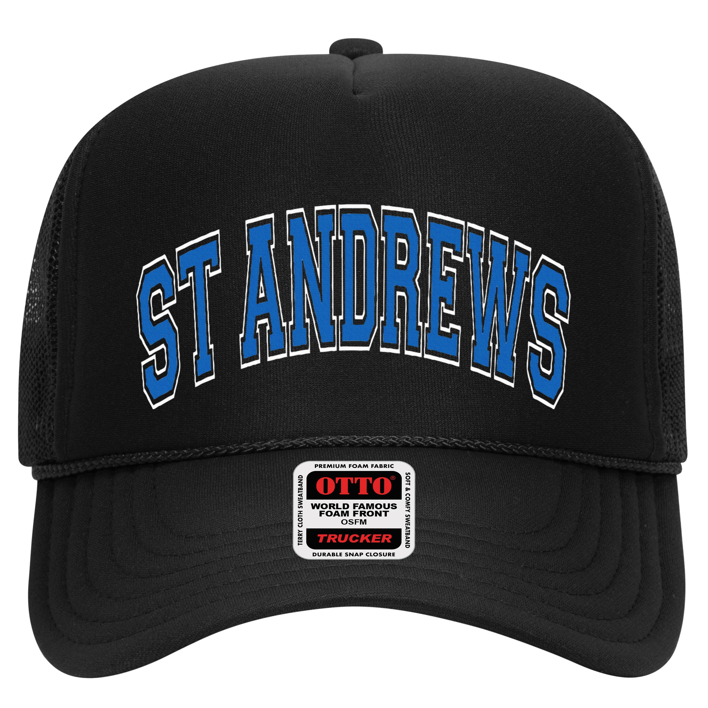 St Andrews Arched Blue Text Hat