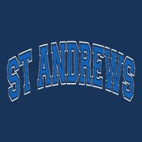 St Andrews Arched Blue Text Infant Baby Jersey Bodysuit