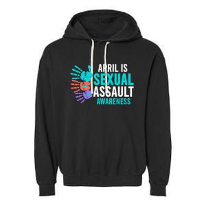 Sexual Assault Awareness Month Sexual Assault Awareness Garment-Dyed Fleece Hoodie