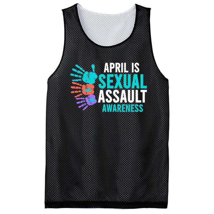 Sexual Assault Awareness Month Sexual Assault Awareness Mesh Reversible Basketball Jersey Tank