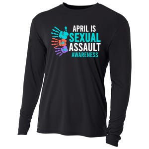 Sexual Assault Awareness Month Sexual Assault Awareness Cooling Performance Long Sleeve Crew