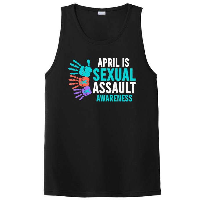 Sexual Assault Awareness Month Sexual Assault Awareness PosiCharge Competitor Tank