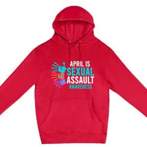 Sexual Assault Awareness Month Sexual Assault Awareness Premium Pullover Hoodie