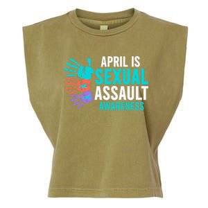 Sexual Assault Awareness Month Sexual Assault Awareness Garment-Dyed Women's Muscle Tee