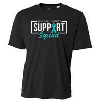 Sexual Assault Awareness Support Squad I Wear Teal Ribbon Cooling Performance Crew T-Shirt