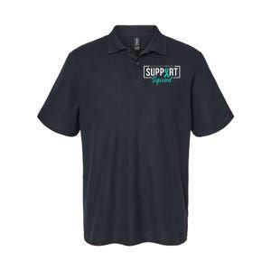 Sexual Assault Awareness Support Squad I Wear Teal Ribbon Softstyle Adult Sport Polo