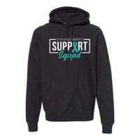 Sexual Assault Awareness Support Squad I Wear Teal Ribbon Premium Hoodie