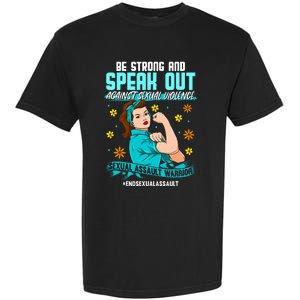 Sexual Assault Awareness Month End Sexual Assaults Garment-Dyed Heavyweight T-Shirt