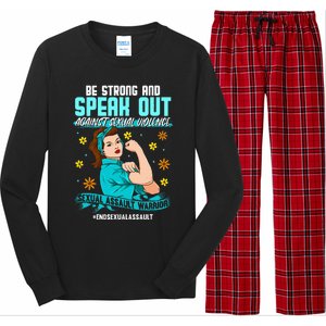 Sexual Assault Awareness Month End Sexual Assaults Long Sleeve Pajama Set