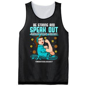 Sexual Assault Awareness Month End Sexual Assaults Mesh Reversible Basketball Jersey Tank