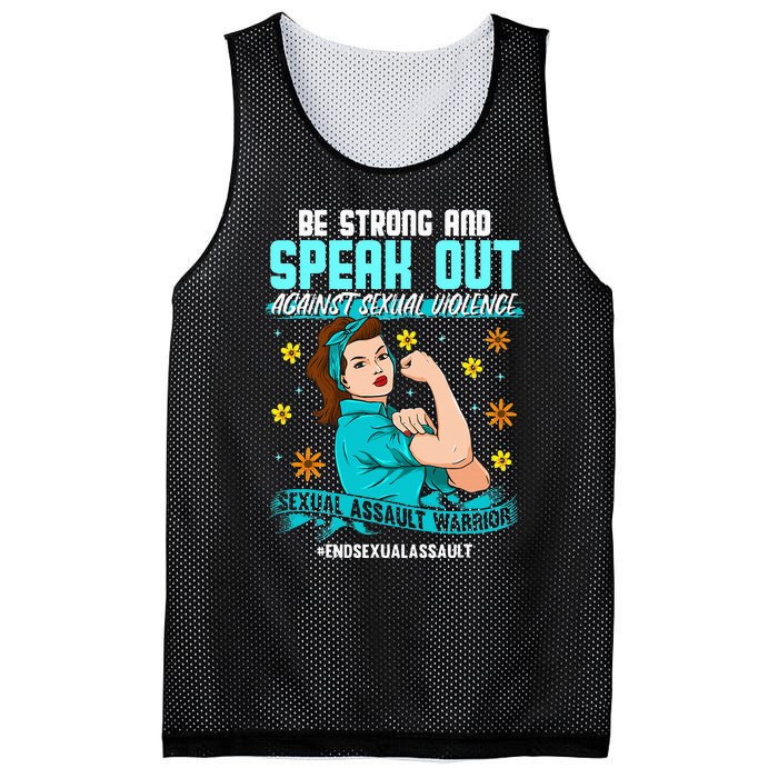 Sexual Assault Awareness Month End Sexual Assaults Mesh Reversible Basketball Jersey Tank