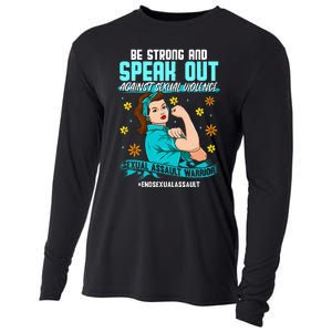 Sexual Assault Awareness Month End Sexual Assaults Cooling Performance Long Sleeve Crew