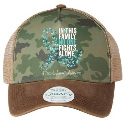 Sexual Assault Awareness Month Teal Ribbon Legacy Tie Dye Trucker Hat