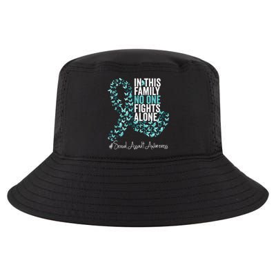 Sexual Assault Awareness Month Teal Ribbon Cool Comfort Performance Bucket Hat
