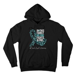 Sexual Assault Awareness Month Teal Ribbon Hoodie