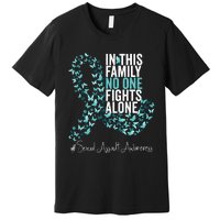 Sexual Assault Awareness Month Teal Ribbon Premium T-Shirt