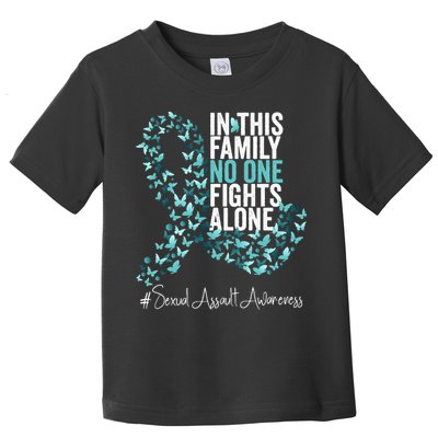 Sexual Assault Awareness Month Teal Ribbon Toddler T-Shirt