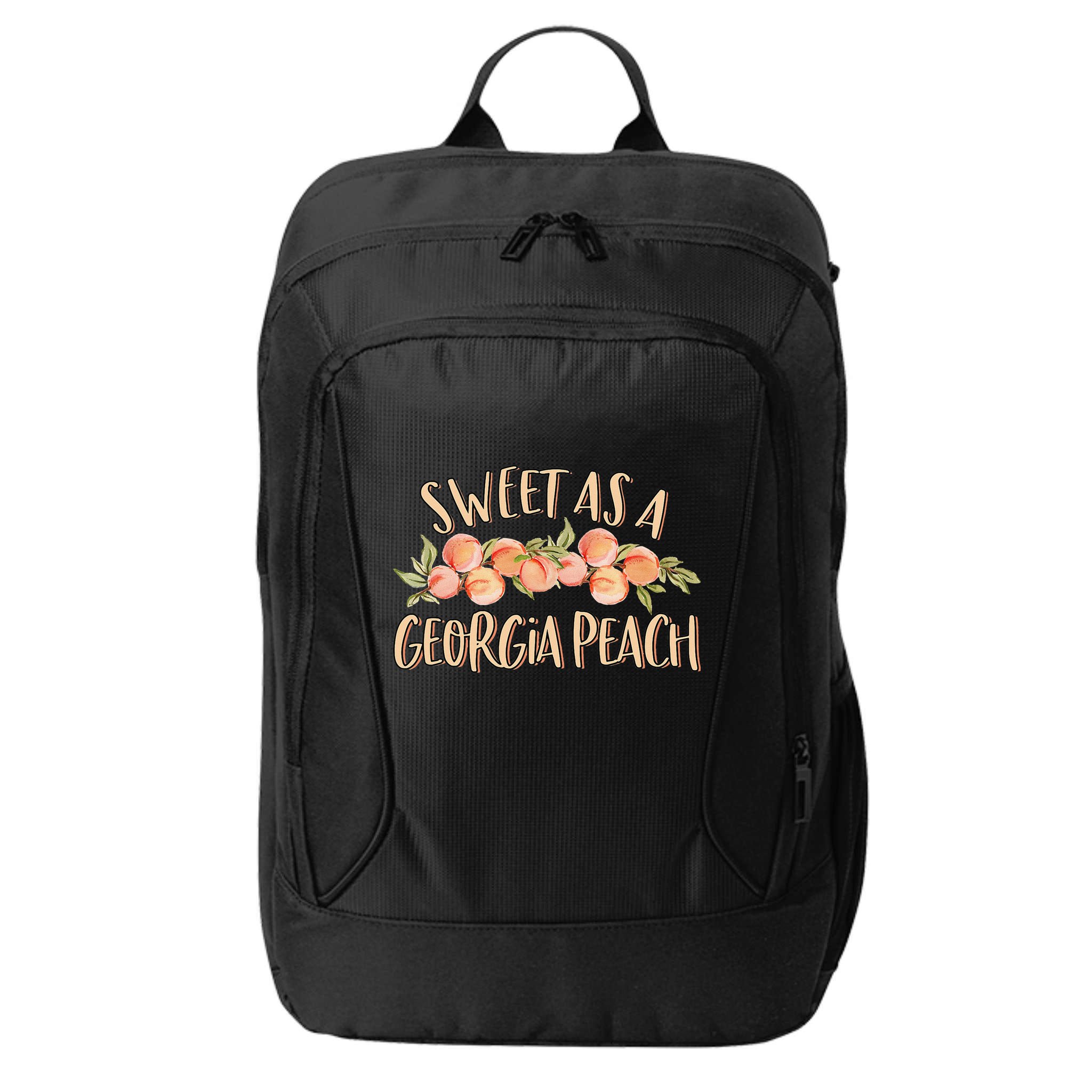 Sweet As A Georgia Peach Cute Funny Southern Georgia City Backpack