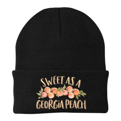 Sweet As A Georgia Peach Cute Funny Southern Georgia Beanie