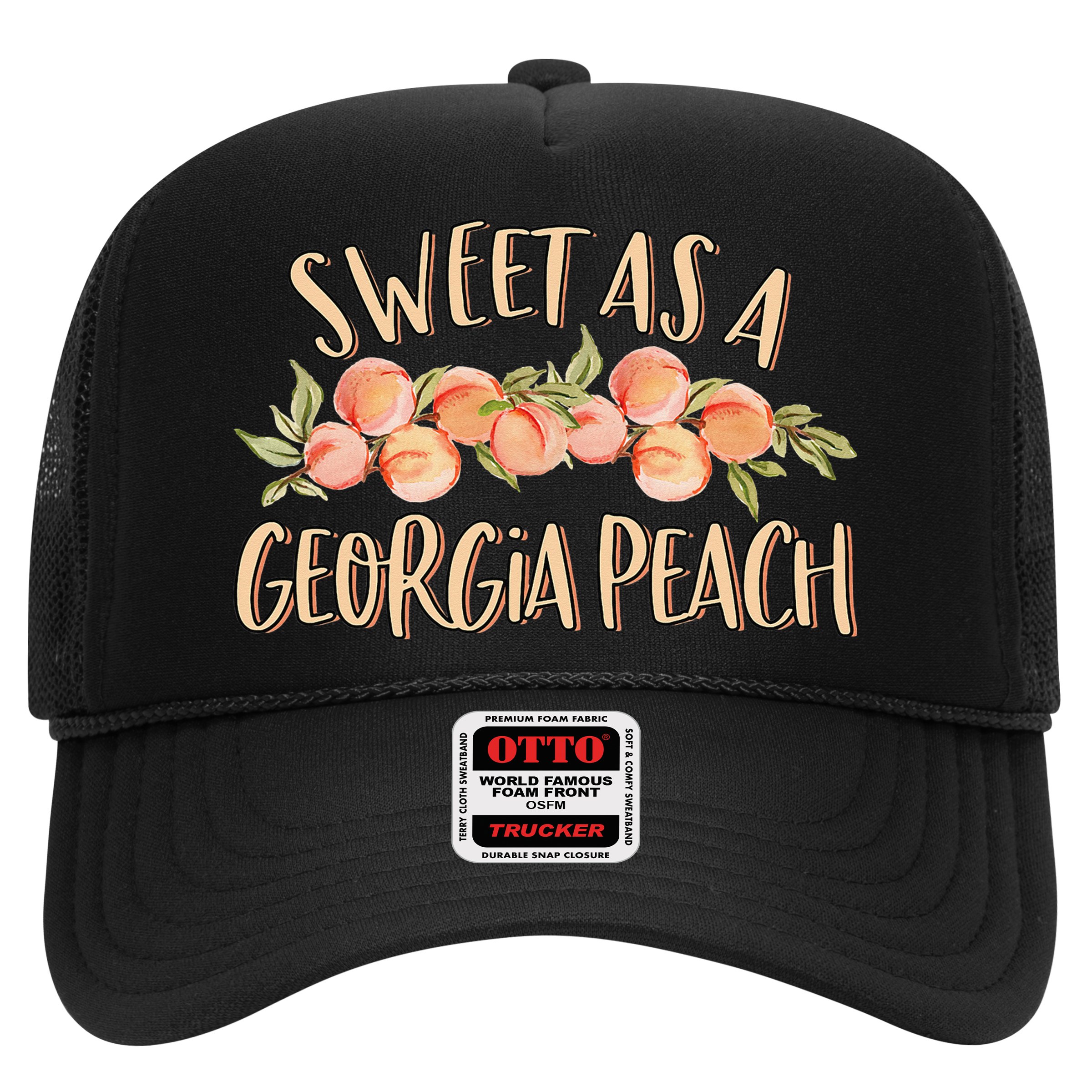 Sweet As A Georgia Peach Cute Funny Southern Georgia Hat