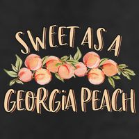 Sweet As A Georgia Peach Cute Funny Southern Georgia Hat