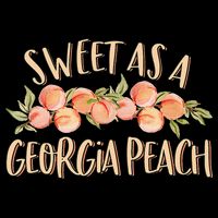 Sweet As A Georgia Peach Cute Funny Southern Georgia Womens T-Shirt