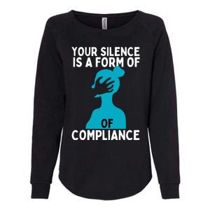 Sexual Abuse Awareness Teal Ribbon Sexual Assault Gift Womens California Wash Sweatshirt