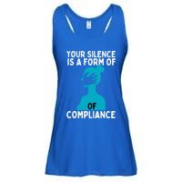 Sexual Abuse Awareness Teal Ribbon Sexual Assault Gift Ladies Essential Flowy Tank