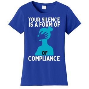 Sexual Abuse Awareness Teal Ribbon Sexual Assault Gift Women's T-Shirt