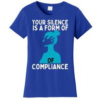 Sexual Abuse Awareness Teal Ribbon Sexual Assault Gift Women's T-Shirt