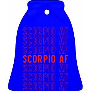 Scorpio Af Astrological Zodiac Sign Great Gift Ceramic Bell Ornament