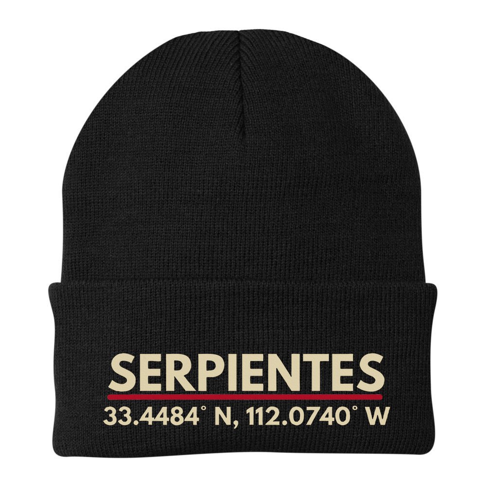 Serpientes Arizona Az Fans Latitude & Longitude Beanie
