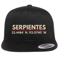 Serpientes Arizona Az Fans Latitude & Longitude Flat Bill Trucker Hat
