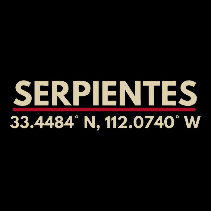 Serpientes Arizona Az Fans Latitude & Longitude Flat Bill Trucker Hat