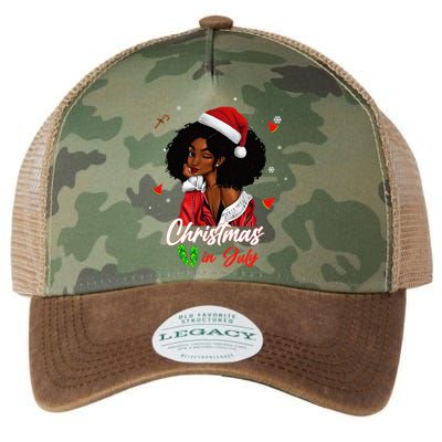 Santa African American Christmas in July Black Queen Legacy Tie Dye Trucker Hat