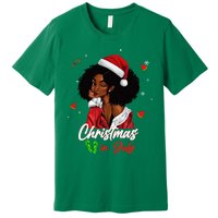 Santa African American Christmas in July Black Queen Premium T-Shirt