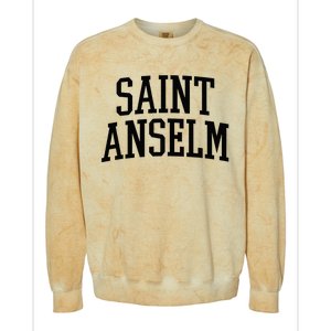 Saint Anselm Athletic Arch College University Alumni Colorblast Crewneck Sweatshirt