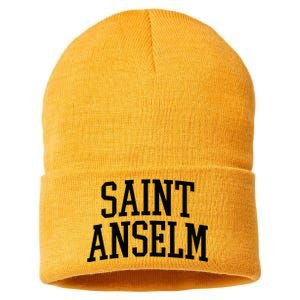 Saint Anselm Athletic Arch College University Alumni Sustainable Knit Beanie