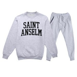 Saint Anselm Athletic Arch College University Alumni Premium Crewneck Sweatsuit Set