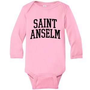 Saint Anselm Athletic Arch College University Alumni Baby Long Sleeve Bodysuit